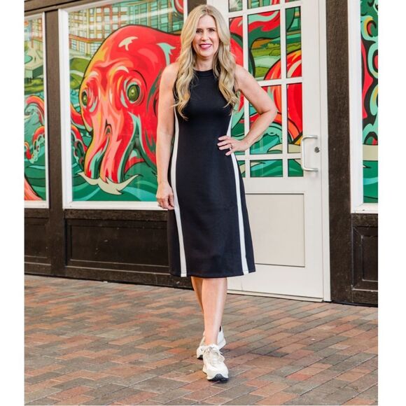 Spanx Air Essentials Side Stripe Dress New! - Picture 14 of 14